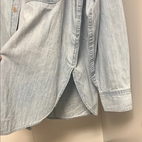 Outerknown Blue Button Down Shirt The Weekend Shirt - Picture 6 of 7